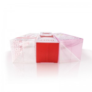 Full Color Printing Plastic Packaging Box Custom Design Plastic Pvc Pet Folding Box For Christmas Gift