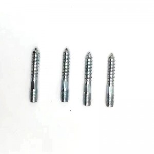 High-strength double-thread wood screws