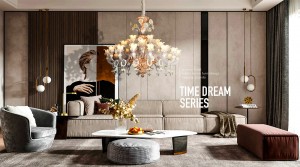 TIME DREAM SERIES Ng Hand-made Chandelier, MURANO Chandelier, Crystal Chandelier, Hand-made Flower Chandelier, Murano Lighting, Villa Chandelier