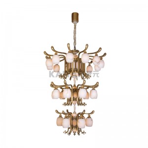Classical Chinese style chandelier, Brass lighting, Villa lighting, Buddha hall light