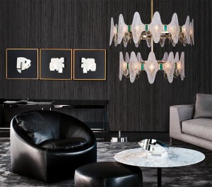 Light Luxury chandelier, Vintage lighting, Villa lighting