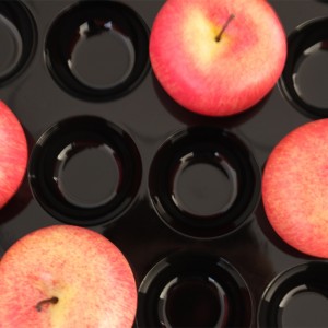 24-Section Clear Tray for Apples and Oranges
