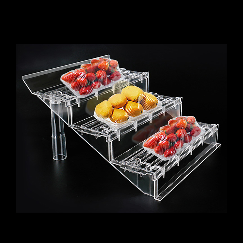Assemblable and Detachable Acrylic steps display stand for The air curtain cabinet freezer, salon...