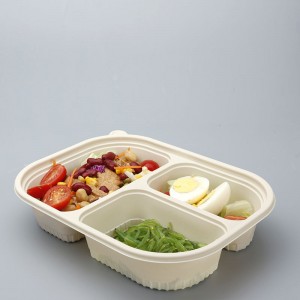 Rice Cornstarch Custom Box Corn Starch Biodegradable Takeaway Catering Size Food Container