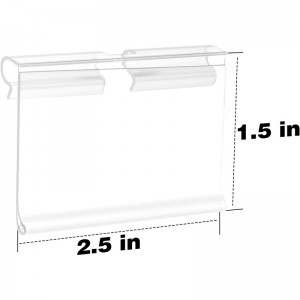 Shelf Label Holder For Pantry Retail Merchandise Shopping Mall Store Shop