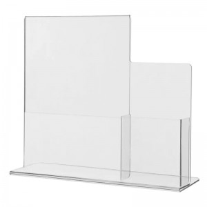 Multipurpose Clear Slim-Line Pocket Sign Holder with Adhesive