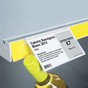 Custom Printing Bin Shelf Talker Clips Holder Fruits and Vegetables Price Tag Display Holder