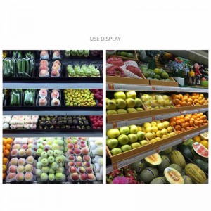 Expandable display shelf organizer extender for supermarket shelf