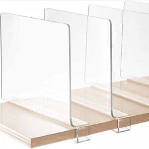 Clear Acrylic Closets Closet Separator Shelf Dividers for Wood Closet