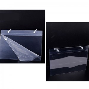 Clear Plastic PVC Shelf Label Holder Strips for Metal Wood or Plastic Gondola Shelf with Price Tag Channel