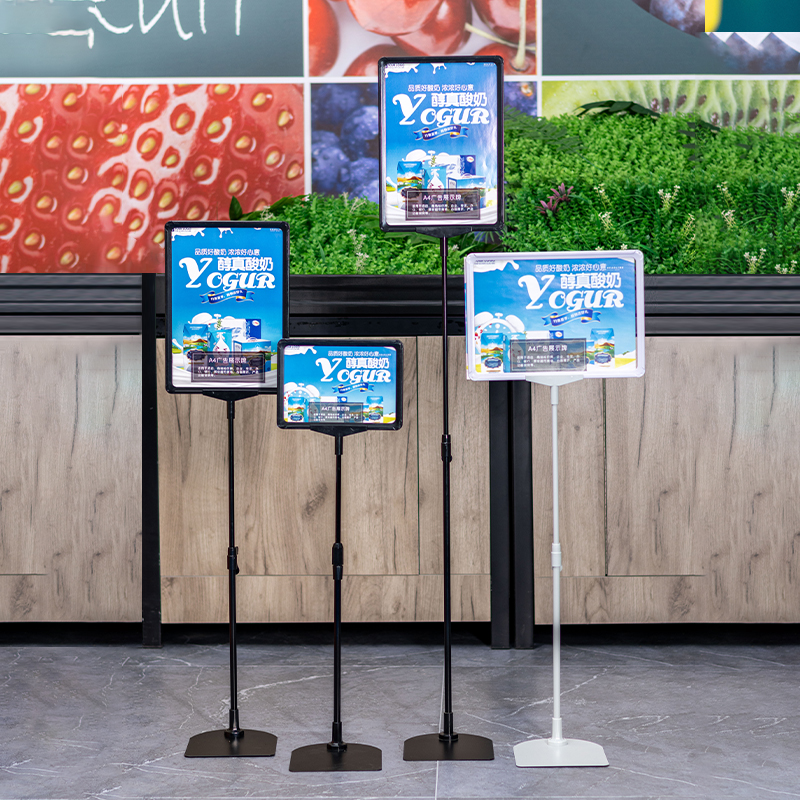 Supermarket Advertising Display A4 Frame Price Sign Board Shelf Talker for Promotion