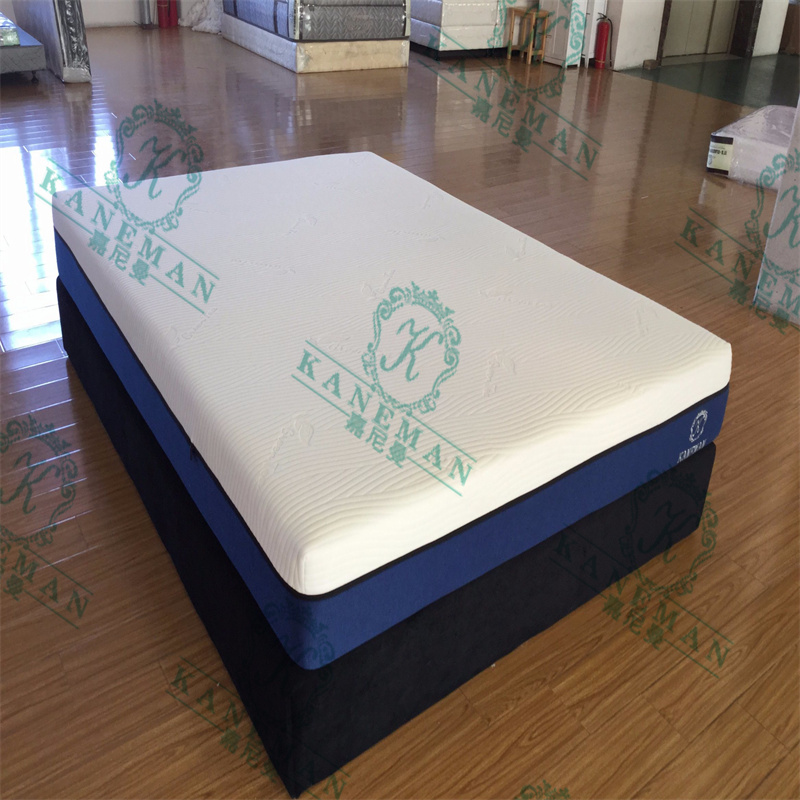 10 Inch High Quality Royal blue Rollable and Foldable Memory Foam Mattress