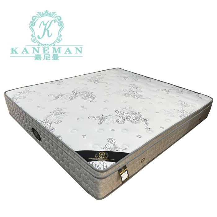 Kaneman Mattress Factory Cheap Price 12inch Orthopedic euro top bed mattress in a box pocket spring 5 star hotel mattresses