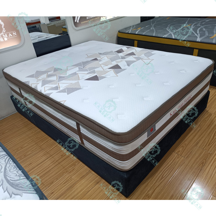 13 Inch Roll Up Packing Wholesale Queen King Size Memory Foam Pocket Spring Mattress In A Box