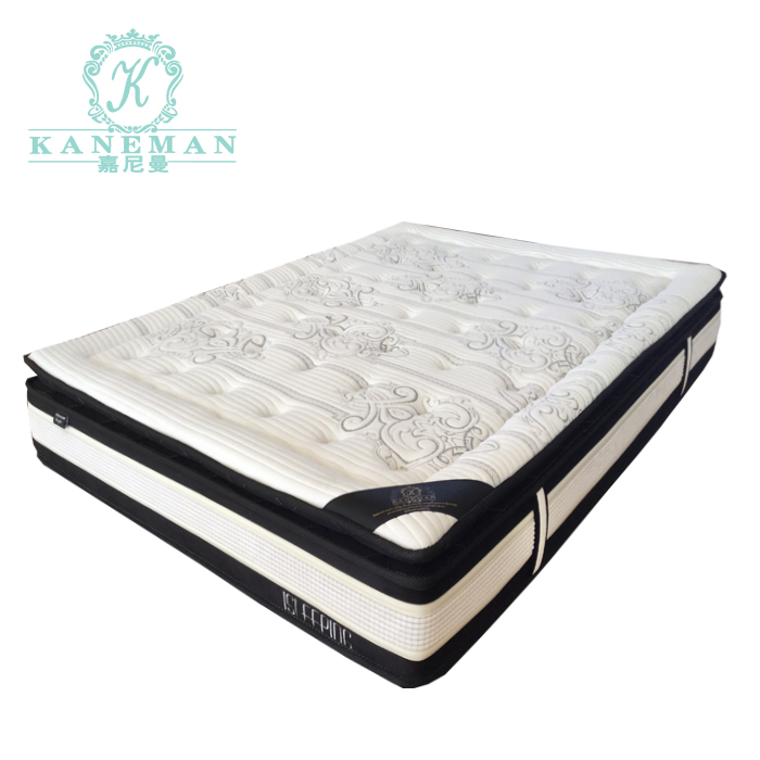 Pocket spring hotel pillow top mattress pad bed mattress price for sale cheap beds with mattress