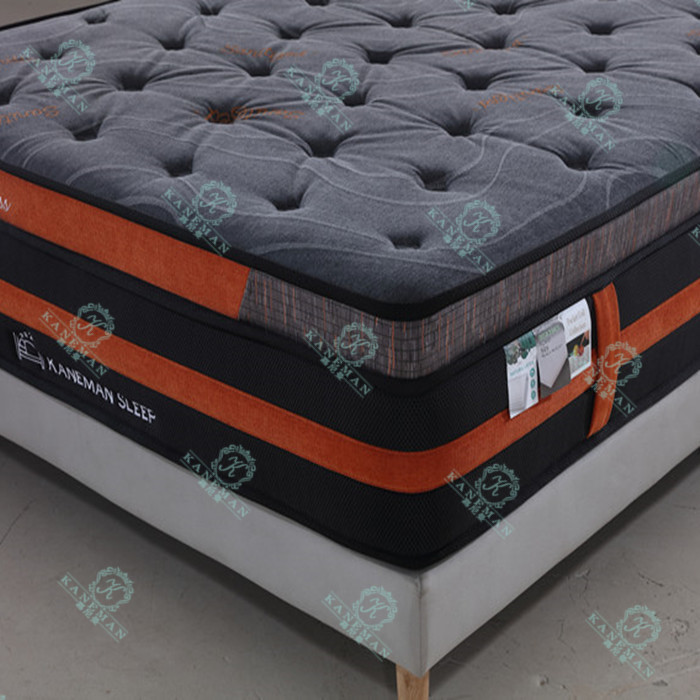 Euro top comfy pocket spring mattress vacuum compressed 14inch firm bed mattress custom latex mattress