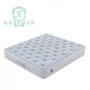 OEM/ODM Manufacturer Sand Mattress - Most popular 30cm 12inch super king pocket spring mattress with best memory foam  – Kaneman