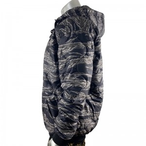 Tiger stripe camo woobie hoodie waterproof light jacket poncho liner military zip up woobie hoodie