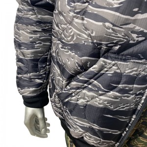 Tiger stripe camo woobie hoodie waterproof light jacket poncho liner military zip up woobie hoodie