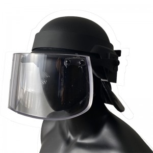 Miltary Police Equipment NIJ IIIA PASGT With Bulletproof Face Shield Ballistic Visor