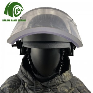 China Cheap price Air Force Military Gear – Miltary Police Equipment NIJ IIIA PASGT With Bulletproof Face Shield Ballistic Visor  – kango