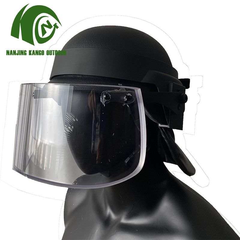 Special Price for Military Camouflage Netting - Miltary Police Equipment NIJ IIIA PASGT With Bulletproof Face Shield Ballistic Visor  – kango detail pictures