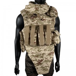 military ballistic full body armor tactical camouflage bulletproof vest with magazine pouch