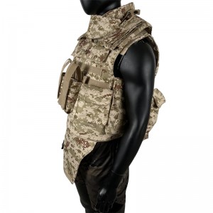 military ballistic full body armor tactical camouflage bulletproof vest with magazine pouch