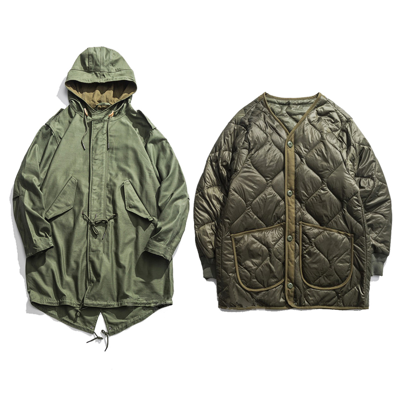 Army Green Military Style M-51 Fishtail Parka Featured Image