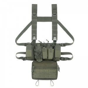 Tactical Vest MOLLE Military Chest Bag With Abdominal Bag