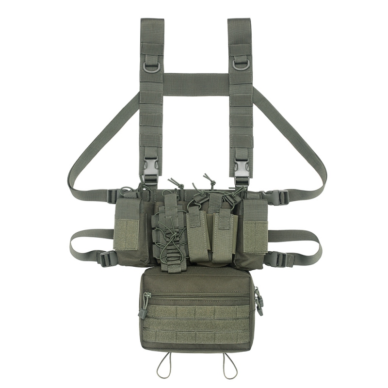 China wholesale Army Hammock Mosquito Net - Tactical Vest MOLLE Military Chest Bag With Abdominal Bag – kango Featured Image