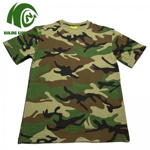 military uniform pullover short sleeves O-neck camouflage combat tactical T-shirts