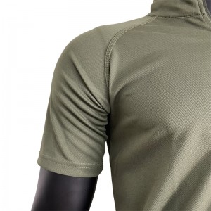Military Tactical Tops Outdoor Short Sleeve Polo Shirts Hiking Breathable T-Shirt