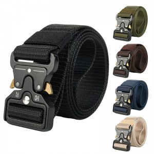 Adjustable Freely Solid Color Durable Breathable Waist Strap Army Tactical Belt