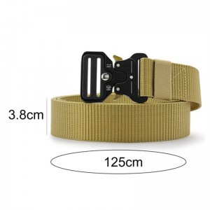 Adjustable Freely Solid Color Durable Breathable Waist Strap Army Tactical Belt