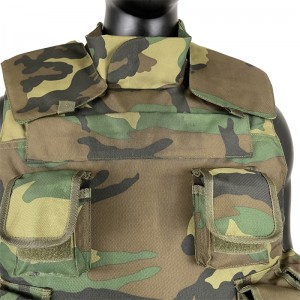Tactical bulletproof armor with pouch army police full body protection guard ballistic vest