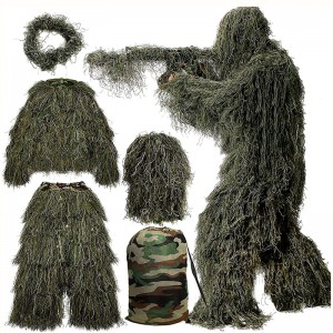 Military Army Ghillie Suit Camo Woodland Camouf...