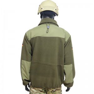 Tec Green Windbreaker Army Fleece Jacket