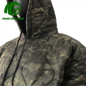 Army Style Light Weight Nylon Military Poncho Pullover Hoodie Black Multicam Waterproof Woobie hoodie