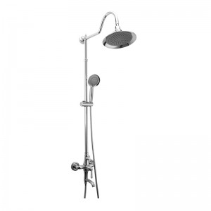 Discount Price China Stainless Steel Rainfall Bath Hand-Held Shower Set with Watermark
