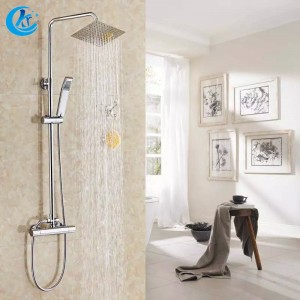 Shower set with suitable thin nozzle
