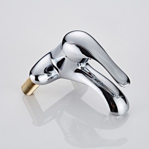 Single handle Curved short basin faucet