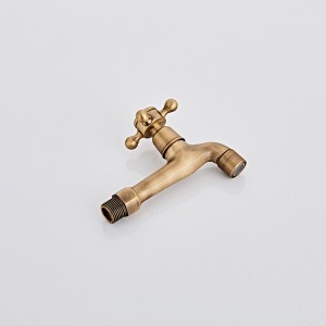 Golden retro style small basin faucet