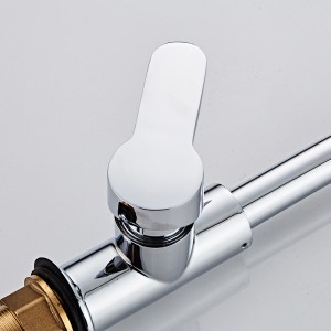 Reliable Supplier China Hot Sale Deck Mounted Hot Cold Mixer Tap Brushed Nickel Kitchen Sink Faucet