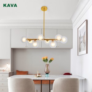High Quality for Black Chandelier - Fashion style indoor glass shade dining room G9 8 light 11120-8P – KAVA