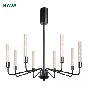Hot New Products Led Street Light - Black Modern Acrylic illuminate chandelier 20283-8P – KAVA