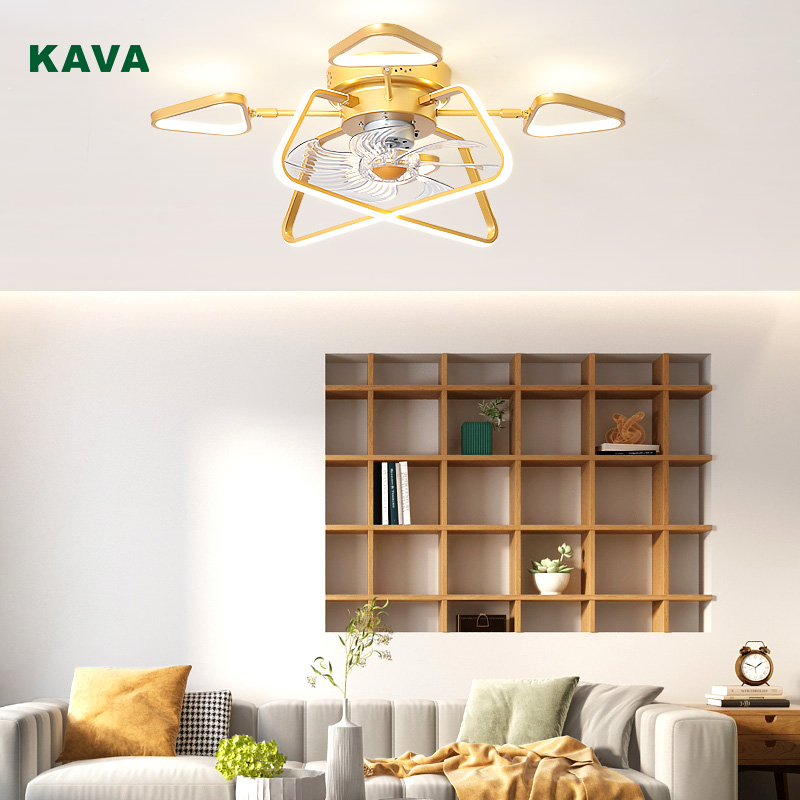 Newly Arrival Solar Powered Lights - Ceiling Fan with Light Energy Saving Home Decor KCF-10-GD – KAVA