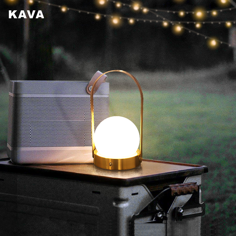 OEM/ODM China Black Table Lamp - LED Indoor Outdoor Portable Table Lamp 20333-GD – KAVA