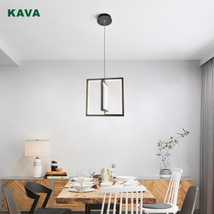 China Cheap price Hanging Lights For Dining Room - Matte Black LED Chandelier Energy Saving P11003-36W – KAVA