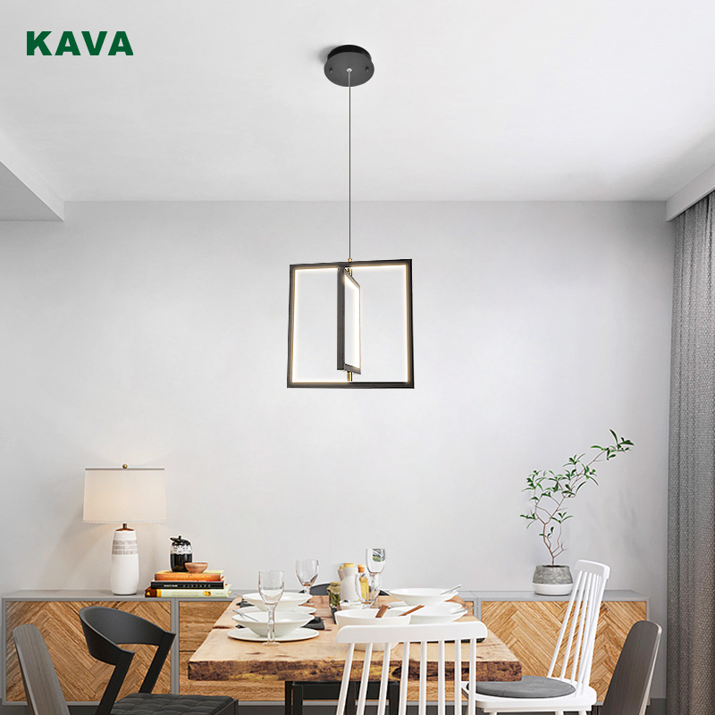 Wholesale Price Kitchen Island Lighting - Matte Black LED Chandelier Energy Saving P11003-36W – KAVA